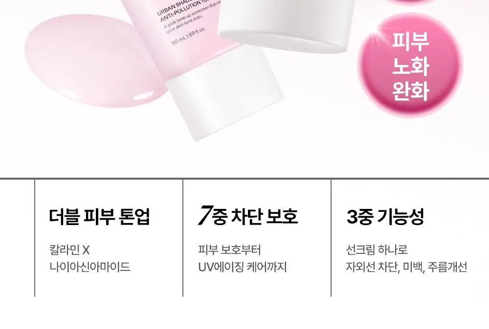 [리뉴얼/산뜻보송] 듀이트리 어반쉐이드 안티폴루션 톤업 선 50ml 상세페이지 5